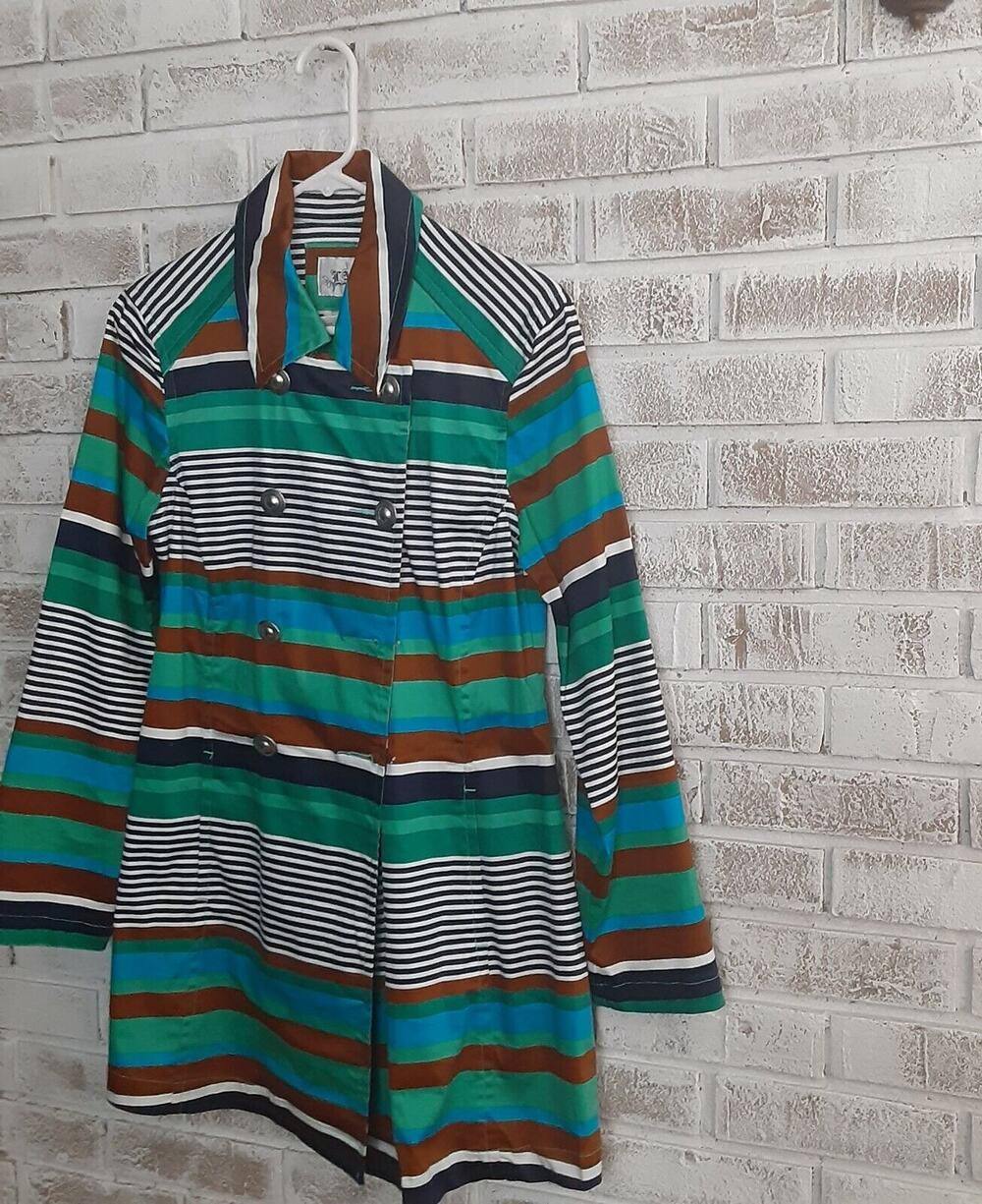 LAL Live A Little Trench Jacket sz M Timeless Structured Flaw